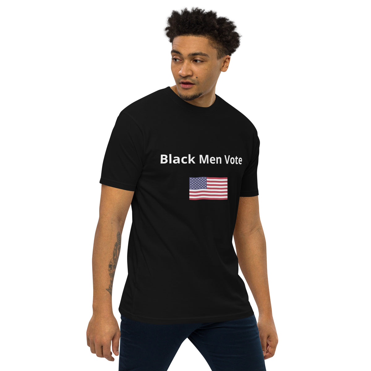 Black Men Vote premium heavyweight tee